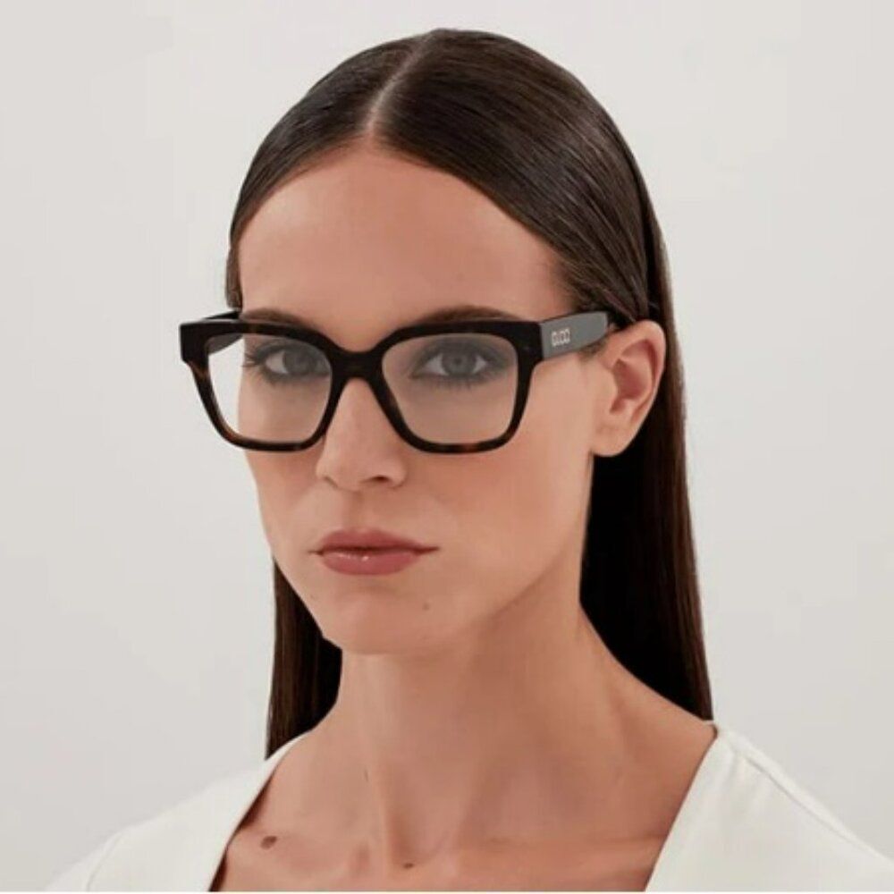 Gucci Women Eyeglasses Black Square GG1791O 005 NEW AUTHENTIC - Picture 12 of 13